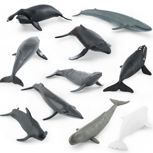xinhen Set <span class=keywords><strong>de</strong></span> Modelos <span class=keywords><strong>de</strong></span> Simulación <span class=keywords><strong>de</strong></span> Vida Marina Transfronterizos: Ballena Espada, Ballena, Ballena Sperma, Ballena Mink, Adorno Estático - Product Image 1