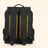 Sac à dos pour ordinateur portable de voyage multi-compartiments à la mode pour les lycéens Doublure en polyester à fermeture ouverte étanche