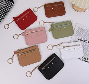 Multi-card ID Card Holder Coin Mini Buckle <b>Purse</b> PU Short Waterproof Card Holder Small Designer Women Trending <b>Purses</b> - Product Image 1