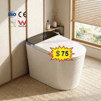 Nouveau modèle 2026 – Vente flash : WC intelligent en céramique avec bidet intégré et siège chauffant, pour salle de bain (blanc)