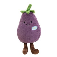 Peluche personnalisée en forme de légumes simulés : chou-fleur, aubergine, maïs – Jouet en peluche souple pour enfants