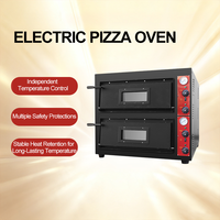 Four à pizza électrique commercial en acier inoxydable, à un seul niveau, grand format, pour rôtir poulet et pain