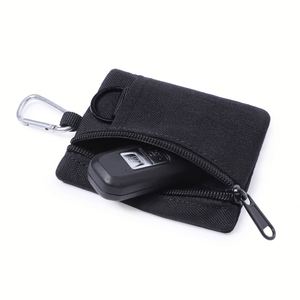 Nylon Mini Coin Pouch with Zipper and Keychain Clip Small Wallet Card Holder Change Purse for Men Women Kids - Product Image 4
