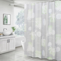 Rideau de douche imperméable en PEVA pour salle de bain Design personnalisé Impression numérique fantaisie Usage domestique