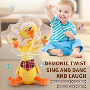 Zhorya Nhảy Múa Nói Vịt Đồ Chơi Trẻ Mới Biết Đi Đu Đa Chức Năng Sang Trọng Thú Nhồi Bông Búp Bê Điện Âm Nhạc Nhảy Múa Đồ Chơi - Product Image 4