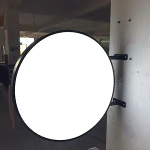 クリスタルLED写真ライトボックスを広告するためのLED照明付きサイネージラウンドを形成するアクリル真空