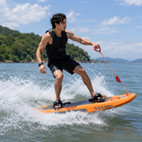 Planche de sauvetage industrielle en polymère PE XJL-18, système de jet d'eau 10KW, charge utile 100kg, vitesse 55km/h, autonomie de la batterie 25-60min - SUP de surf pour