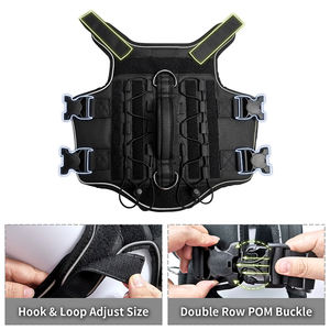 สายรัดอกสุนัขแบบปรับได้ ไม่รัดคอ สำหรับล่าสัตว์  แบบยุทธวิธีกลางแจ้ง พร้อมโลโก้สั่งทำพิเศษ เพื่อความปลอดภัยของสุนัข - Product Image 6