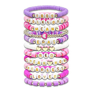 Taylor แรงบันดาลใจมิตรภาพสร้อยข้อมือชุดผู้หญิง Era ทัวร์คนรักของขวัญพูดตอนนี้ 1989 เครื่องแต่งกายเครื่องประดับอัลบั้มสําหรับ Swiftie TS - Product Image 5