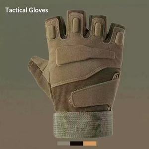 Gants tactiques unisexes en tricot et caoutchouc avec logo personnalisé, gants de sport de plein air, gants de musculation pour hommes - Product Image 2