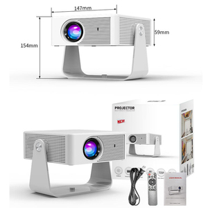 Offre Spéciale Android 11.0 MINI taille HD 720P vidéo 170ANSI double Wifi6 projecteur de cinéma maison - Product Image 4