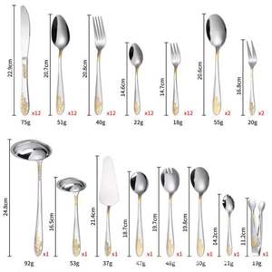 Oferta Especial: Juego de Cubiertos Minimalistas de Acero Inoxidable Dorado con Acabado Espejo, 72 Piezas, Ecológico, en Caja de Madera, Sostenible, para el Regreso a Clases - Product Image 2