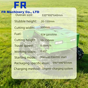 Cortacésped a <span class=keywords><strong>gasolina</strong></span> con control remoto, cortacésped eléctrico con control remoto, modelo RCT500C para huertos, hileras y taludes. - Product Image 2