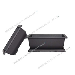 Jardinière rectangulaire en résine pour bonsaïs et plantes d'intérieur, nouveau style chinois, durable, usage domestique, forme carrée, 450 mm - Product Image 1