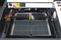 Máquina de Grabado y Corte Láser CO2 LB4040E 400x400mm 50W/60W Refrigerada por Aire CNC para Madera, Acrílico, Papel, Piedra y Goma