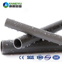 Orange rigide 63 75 90 110 200mm 4incn 5 pouces 6 pouces UPVC fil électrique conduit conduit PVC électrique conduit tubage tuyau liste de prix