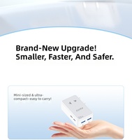 Mini Cargador USB Dual Ultrafino de 15W, Convertidor con Múltiples Puertos, Adaptador de Viaje Internacional para Teléfono Móvil, Estándar Estadounidense