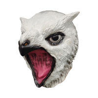 Masque hibou réaliste sans cheveux avec griffe masques de hibou d'Halloween pour la fête monstre hibou Costume adultes enfants