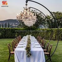Support de lustre pour décoration florale de mariage personnalisée, support d'arche pour événements extérieurs, dîners, table de fond, support de lustre