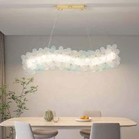 Lustre en cristal de luxe français, pendentif en forme de fleur, en aluminium, pour chambre à coucher, restaurant, mariage, banquet, décoration d'hôtel