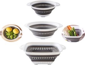 Filtri pieghevoli da cucina per frutta, verdura e Pasta, cestello per lavastoviglie, colino pieghevole in Silicone - Product Image 3