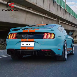 Aileron arrière en fibre de carbone pour Ford <span class=keywords><strong>Mustang</strong></span> 2015-2017, becquet de coffre arrière, accessoires de pare-chocs automobile - Product Image 4