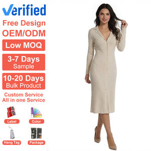 कस्टम ओएम/ओडम महिलाओं के ऊन मिश्रण में रिसेंड ब्लेज़र कॉलर स्लिम फिट सिंगल-ब्रेस्टेड मिडी ड्रेस निर्माता - Product Image 1