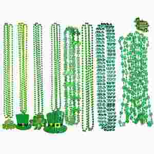 Nuevo Collar con Colgante de Trébol Verde del Día de San Patricio 2023, Cadena Decorativa Irlandesa con Cuentas - Product Image 1
