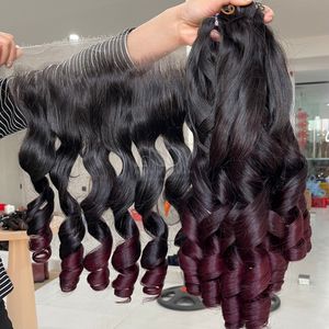 Extensiones de Cabello Natural de Alta Calidad, Color Ombre, con Frontal y Mechones para Hacer Pelucas - Product Image 4