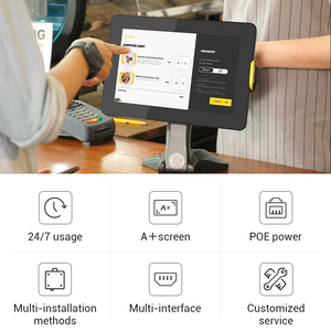 Wf8382t Android Tablet với 2 + 16 gam PoE cảm ứng điện dung màn hình hiển thị video VESA lỗ cho kỹ thuật số biển hiển thị sản phẩm mới - Product Image 2