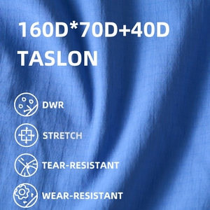 Không thấm nước 160D kẻ sọc 95% Nylon 5% spandex mặc kháng dệt nhăn Nylon Taslan vải cho mặc ngoài trời quần áo - Product Image 2