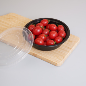 Boîte à lunch jetable en PP de style américain, robuste, avec couvercle, carrée, ronde, multi-compartiments, pour la restauration - Product Image 1