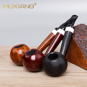 Muxiang Handmade Briarwood Smoking Pipes Apple Style Freehand Tobacco Pipe Gift - Product Image 1