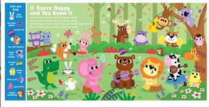 Livre sonore interactif de comptes en vers pour enfants, à couverture rigide, imprimé offset, thème ferme éducatif, avec boutons à presser - Product Image 3