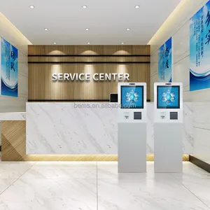 Chiosco interattivo di ordine di self service del terminale di pagamento dello schermo lcd di tocco del sistema a 22 pollici della coda per la banca