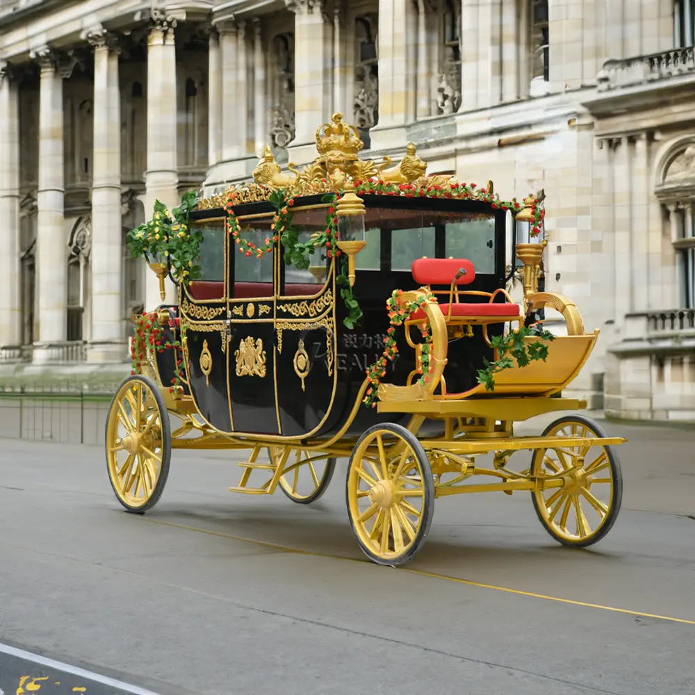 Calèche royale de siège mou classique électrique de cabriolet/chariot sans cheval électrique touristique