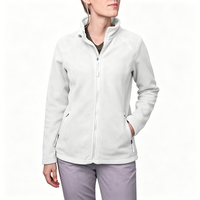 Veste décontractée en coton pour femme avec logo personnalisé, fermeture éclair, manches longues, légère, pour le printemps et l'automne, avec poches, couleur unie