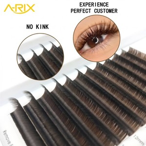 A-RIX Soft Mink Easy Fan Eyelash Extensions Soft Matte Chocolate Brown Auto Flowering <b>Volume</b> <b>Lashes</b> for Salon - Product Image 1