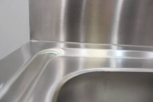 VICTORY Évier double en acier inoxydable de haute qualité avec plinthe pour hôtels et restaurants - Product Image 6