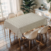 Nappes blanches et grises RNPT avec dos en PU, nettoyables, résistantes aux rayures, épaisseur 0,5 mm, pour banquets