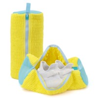 360 °   Sac de lavage pour chaussures durable, adapté à tous les types de chaussures, sac de lavage pour baskets réutilisable avec brosse et emporte-pièces