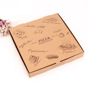 로고 식품 등급과 맞춤형 도매 하이 퀄리티 일회용 종이 피자 상자