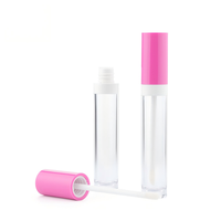 Gerade Runde Lipgloss-Tube Verpackung 10ml Mit Schulterabdeckung Drehverschluss Große Kapazität Concealer-Tube Lipgloss Lippenöl-Tube