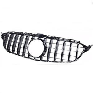 <span class=keywords><strong>GTR</strong></span> <span class=keywords><strong>AMG</strong></span> style grille avant couleur argent pour Mercedes Benz classe C W205 C300 C250 2015-2018 - Product Image 1