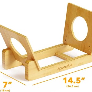 SpaceAid Estante de Madera Maciza para Discos de Vinilo de 1 Nivel para Amantes de la Música y Coleccionistas - Product Image 3