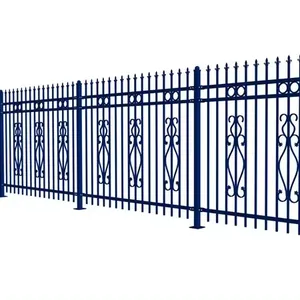 Guangdong Factory supplier garden yard picket fencing steel galvanized fence for house security