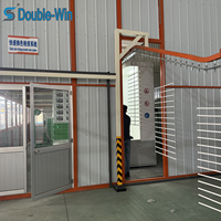 Nouvelle Ligne de Revêtement en Poudre Multi-Postes Circulante et Réversible à Commande PLC, Haute Productivité, pour Pièces Métalliques de Remorques et Accessoires
