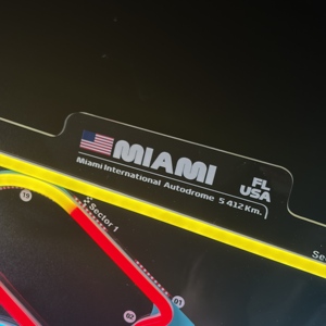 Luces de Neón de la Pista de Carreras F1 de <span class=keywords><strong>Miami</strong></span>, 5.412KM, Multicolor, Decoración de Pared para Cuarto de Hombre, Regalo para Fanáticos de las Carreras - Product Image 5