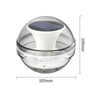 Lampes flottantes d'extérieur 22LED Lumière solaire pour piscine Blanc/Chaud/RGB Polysilicium IP65 Décoration de piscine Lanternes de nuit