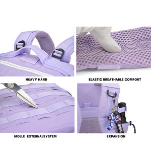 Nuevas mochilas tácticas resistentes del sistema Molle morado para deportes al aire libre - Product Image 4